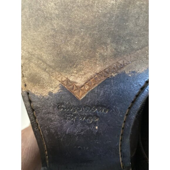 Calzoleria Harris Italy Barney's NY Handmade Oxford Wing Tip Dress Shoes Sz 10.5 - Picture 9 of 16